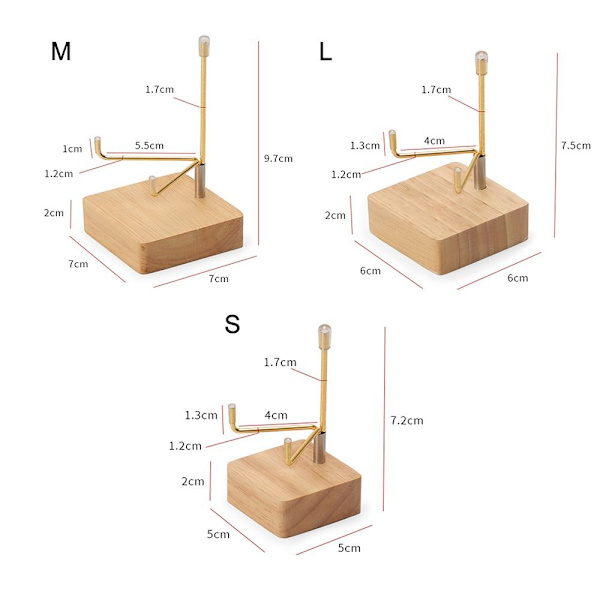 Krystallkulebase Krystallkuleholder GOLD M Gold M