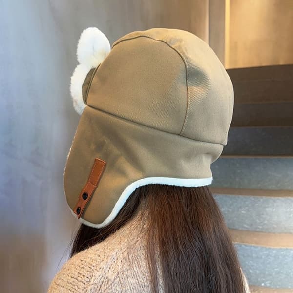 Trapperhue Beanie, Sort black
