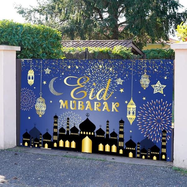 180x110cm Eid Baggrund Mubarak Dekorativ Baggrund B B