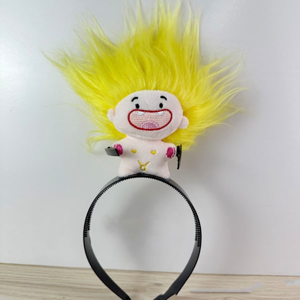 Söpö nuken hiuspanta, hiusklipsi KELTAINEN yellow