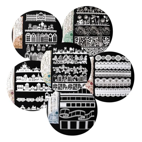 Leikekirjatarvikkeet Roskalehtisarja Decoupage-paperi