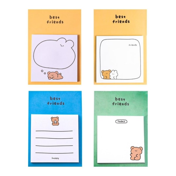 1/4 STK Memo Pad Sticky Notes 4 STK 4 STK 4PCS