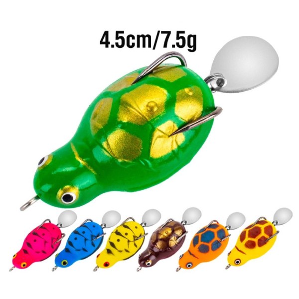 Fiskefrosk Lure Rubber Frog 6 6 6