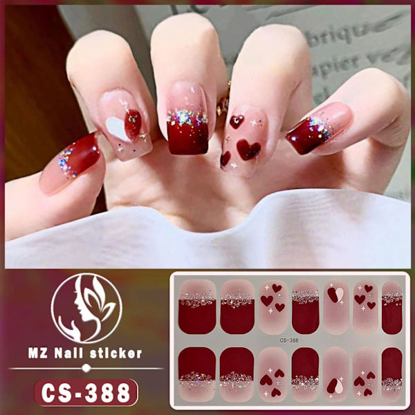 Franske negleklistremerker Nail Art-klistremerke 4 4 4