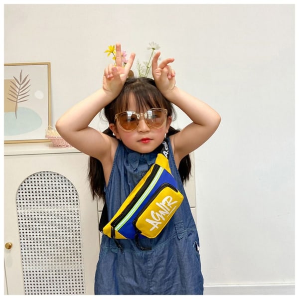 Mini midjeveske bananveske BLÅ blue