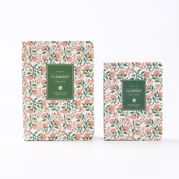 PU Läder Blommor Blomma Schema Bok Dagbok Veckoplanerare A5A