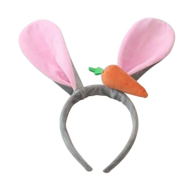 Påskehare Pandebånd Bunny Ears Hårbånd GRÅ gray