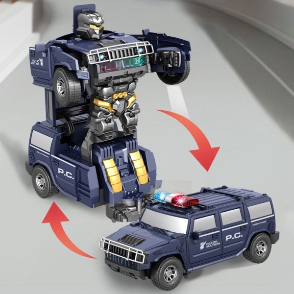 Transformerande Robotmodell Leksak Elbil A A A