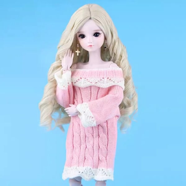 Dukkestrikkede sweater Dukkekjoler 5 5 5