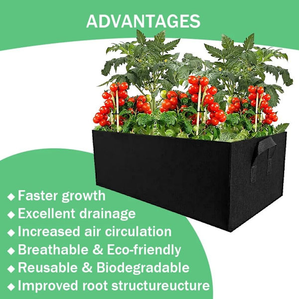 Haveplantepose Grow Bag 60X30X20CM 60x30x20cm