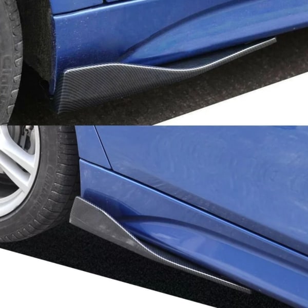Bil Stötfångare Spoiler Bakre Läpp Bil Side Kjol Bumper Bars 35cmGlossy Black