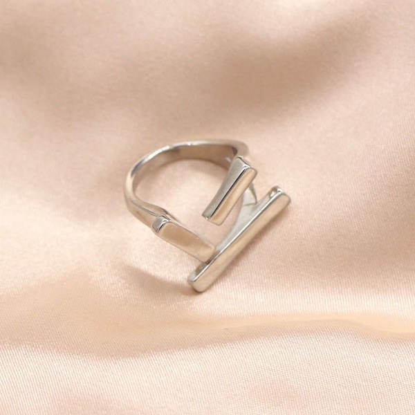 Öppen Ring Justerbar Ring SILVER silver