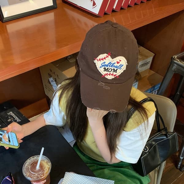 Mote Baseball Caps Bokstavbrodert Baseball Caps KAFFE Coffee