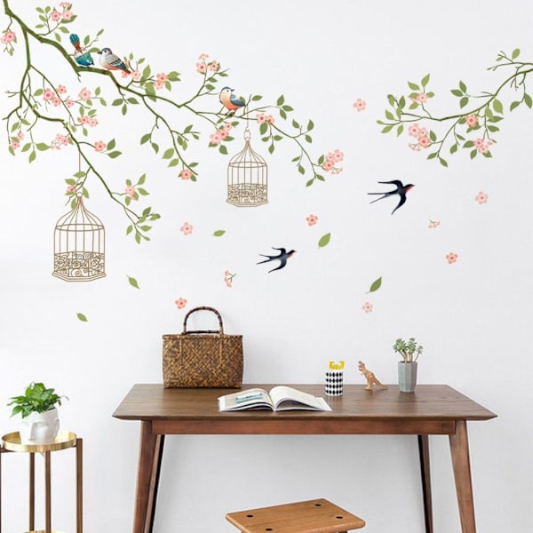 2 kpl Flower Environmental Wall Tarrat Kodinsisustus A  2 PCS