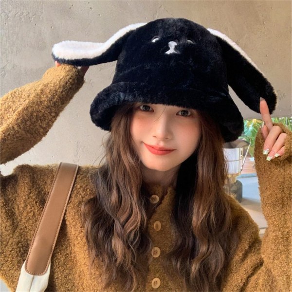 Basin Hat Fur Bucket Hat MUSTA black