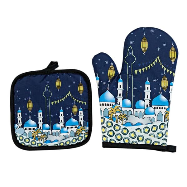 Bageovne Handsker Mod Varme Eid Mubarak STYLE A STYLE A