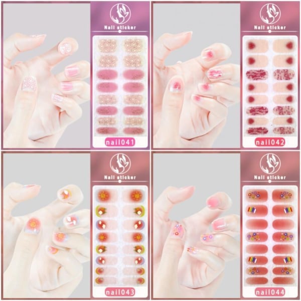 Franska Nageldekaler Nail Art Sticker 9 9 9