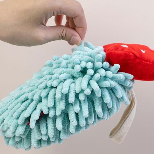 Chenille-käsipyyhe lapsille SININEN blue