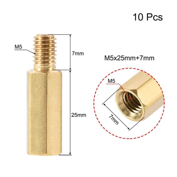 10 stk. Hex PCB Bundkort Spacer Standoff til FPV Drone 10PCS