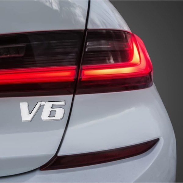 3st 3D Bil Emblem Badge Decal Metal Badge Decal Stickers V6 V6 V6