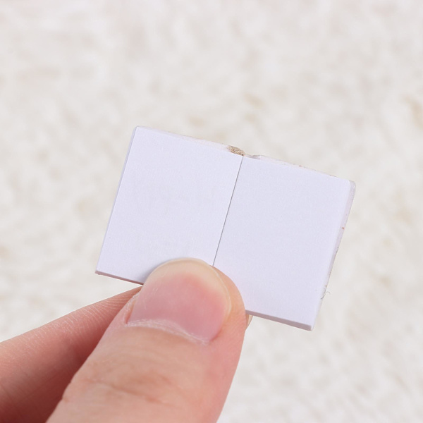 1:12 Skala Dollhouse Miniatures Mini Bogreol HVID White