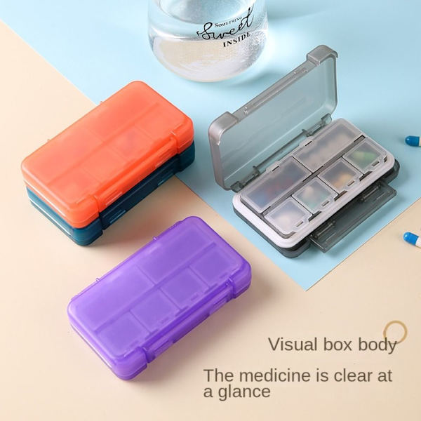 6 Grid Pills Box Daily Pill Case GRØN green