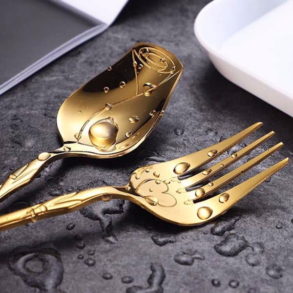 Kaffeskje Fruktgaffel ROSE GULL GAFFEL Rose Gold Fork-Fork