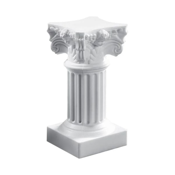 1st romersk pelare staty piedestal VIT VIT white
