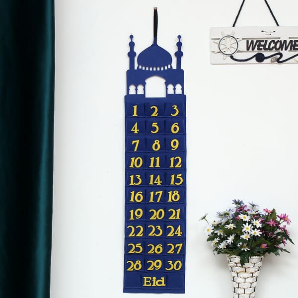 Eid Mubarak Filt Kalender SORT SORT BLACK