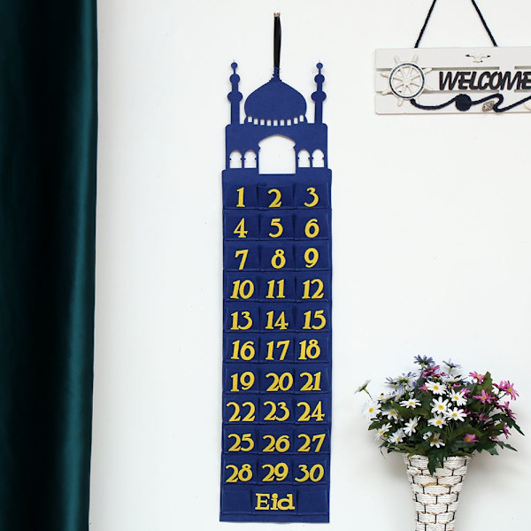 Eid Mubarak Filtkalender BLÅ 2 BLÅ 2