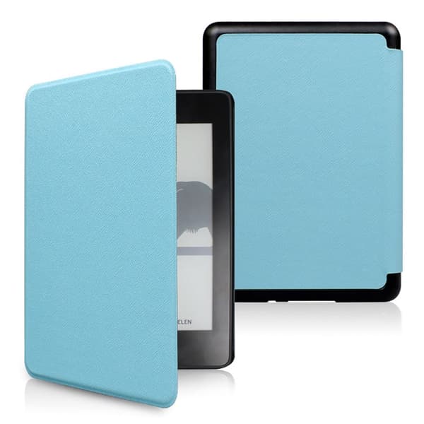 6,8 tommer e-læser Etui Smart Folio Cover LYSEBLÅ Sky Blue