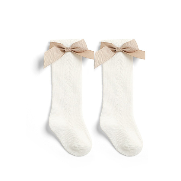 Knähöga strumpor Lång strumpa WHITE M WHITE M white  M