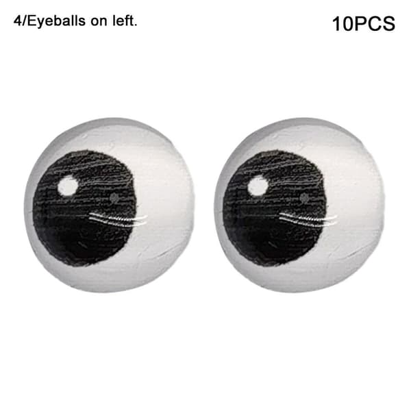 Dockögon Glasdockögon ÖGON PÅ VÄNSTER.4 4 Eyeballs on left.4