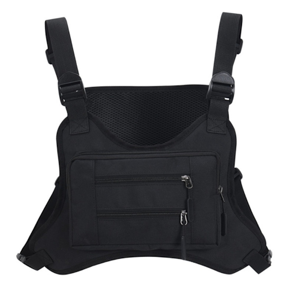 Sportsvest Taske Molle Brysttaske SORT SORT Black