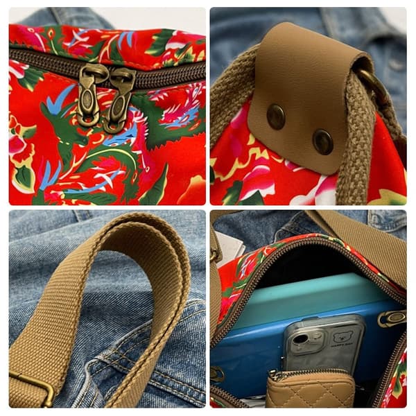 Skulderveske Messenger Bag RØD red
