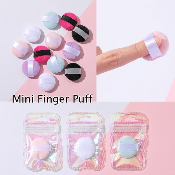 Sormipuffi Kristallisametti 4 kpl 4pcs