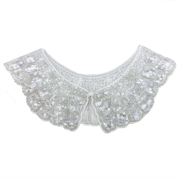Perlekrave Broderte Krystallkrave B B B