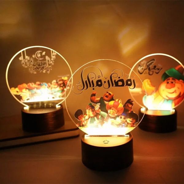 Ramadan LED-lyspynt Ramadan hjemmedekorasjoner 2 2 2