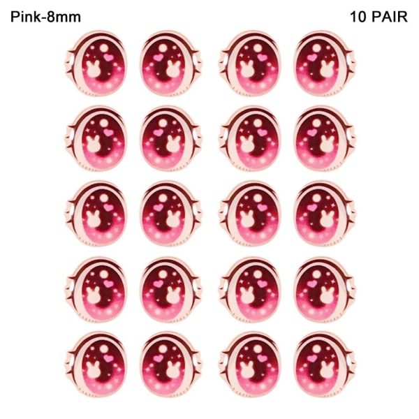 Tegnefilm Eyes Stickers Anime figur dukke PINK-8MM PINK-8MM Pink-8mm