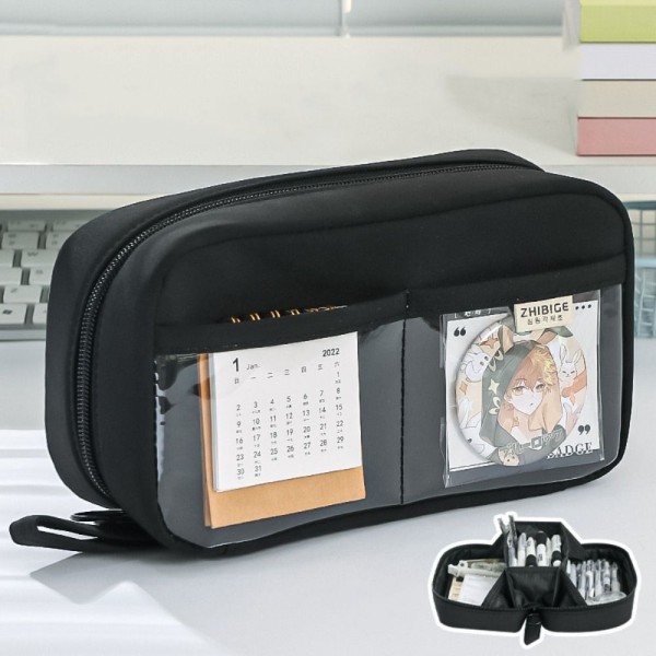 Papirtaske Pennepose SORT Black