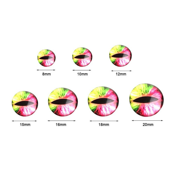 20 stk/10 par Eyes Crafts Eyes Puppet Crystal Eyes 16MMCOLOR 16mmcolor random