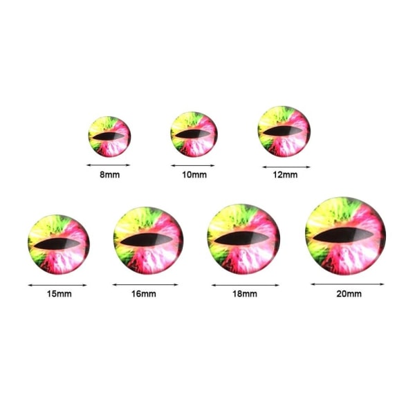 20kpl/10paria Silmät Askartelu Silmät Nukke kristallisilmät 16MMCOLOR 16mmcolor random