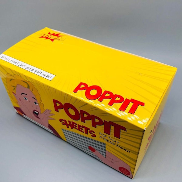 Poppit Sheets Legetøj Pinch Toy Bubble Paper Film