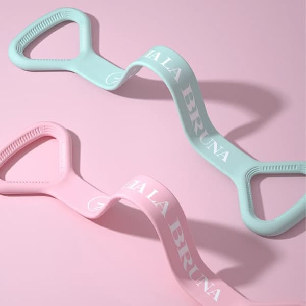 Pilates elastiskt spännband i plast LILA purple