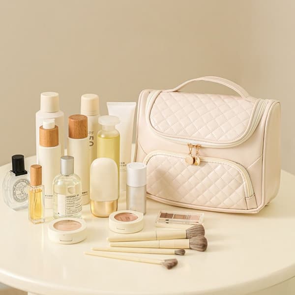 Rejsevaskepose Makeup-organizer GRØN Green