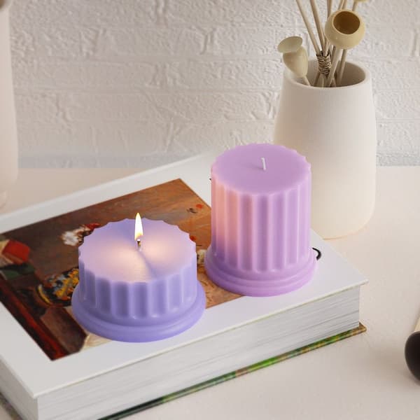 3D Sylinder Lysform Kake Resin Form KORT KORT short