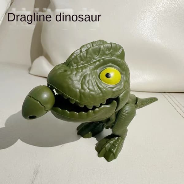 Dinosaur Nøglering Træk Tråd Tænder Træk Line Dinosaur Nøglering