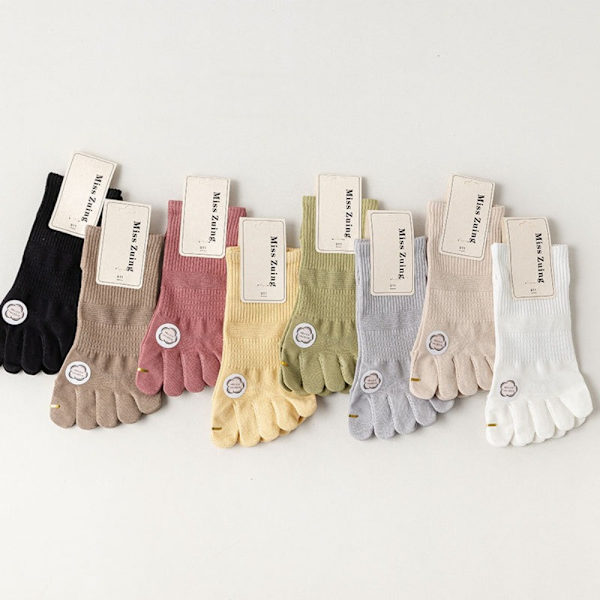 1 pari Five Fingers Sukat Varvassukat KELTAINEN yellow