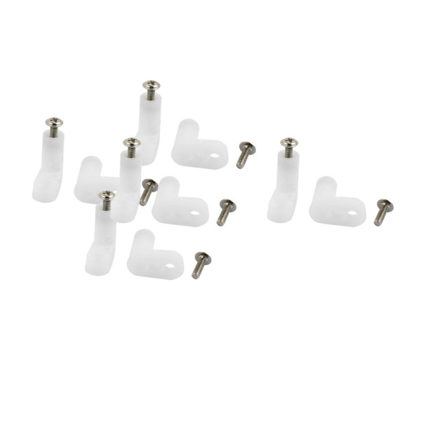 10/50 Stk L Form Type Monteringsfødder PCB Afstandsstykke Plastfødder 10PCS