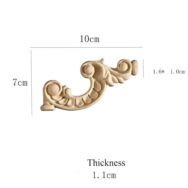 Treskårne håndverk Trefigurer Håndverk 7X10X1.1CM 7x10x1.1cm